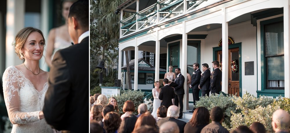 Wedding ceremony at the Stranahan House & Museum