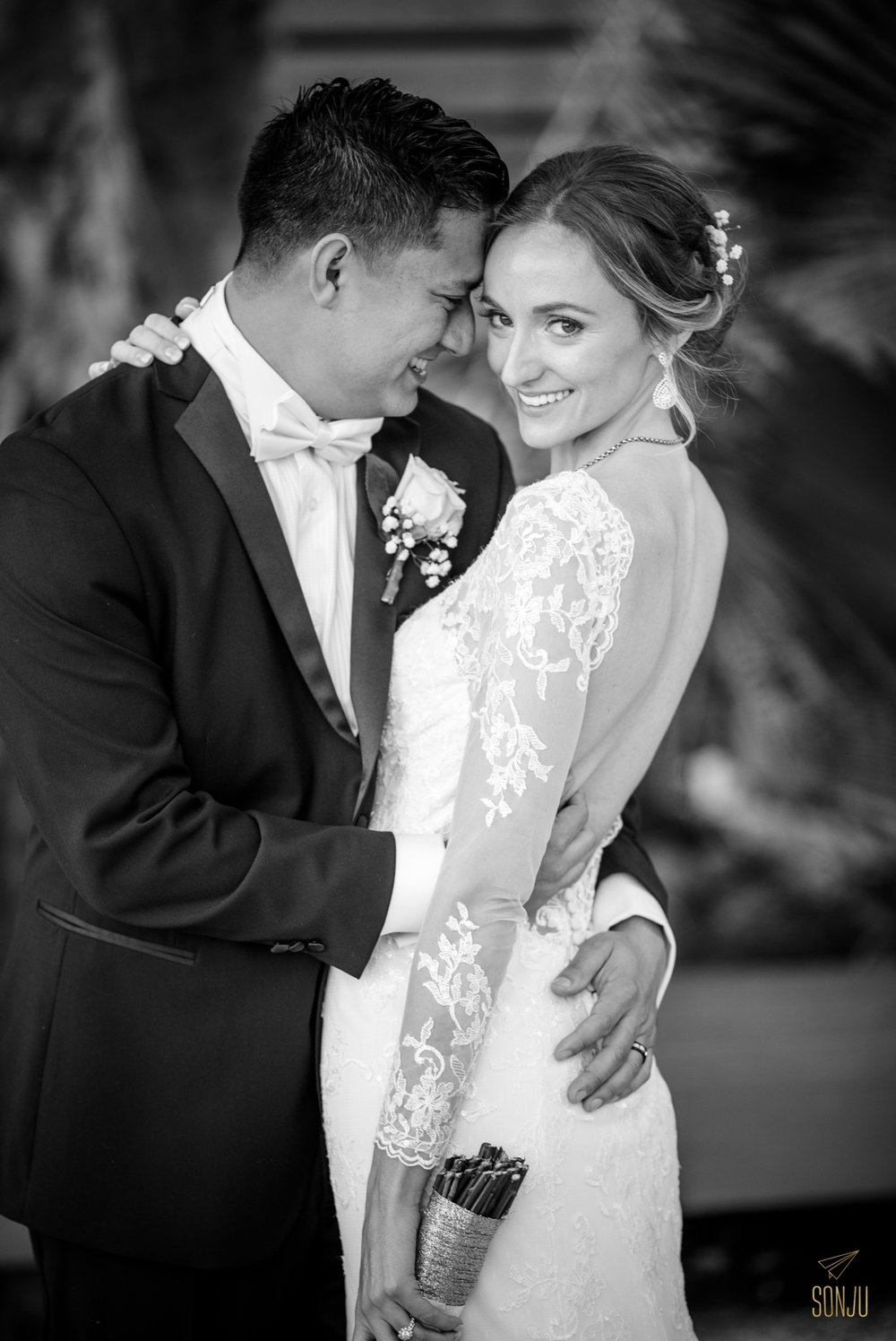 Bride and groom portrait at the Historic Stranahan House &amp; Museum in Ft Lauderdale Florida&nbsp; 