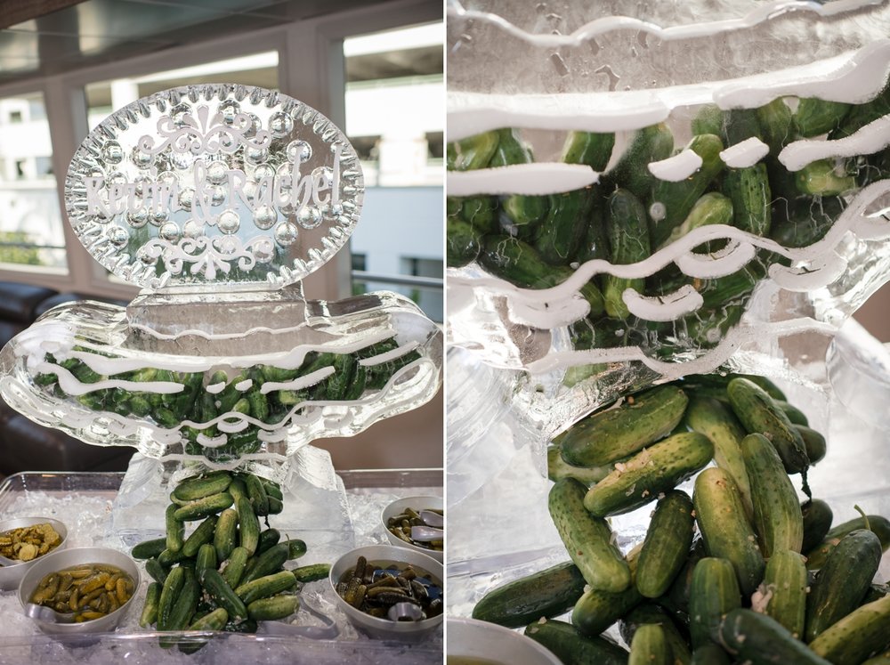 Custom-pickle-ice-sculpture