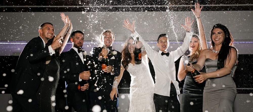Champagne-Exit-spray-South-Florida-Wedding-Photographer