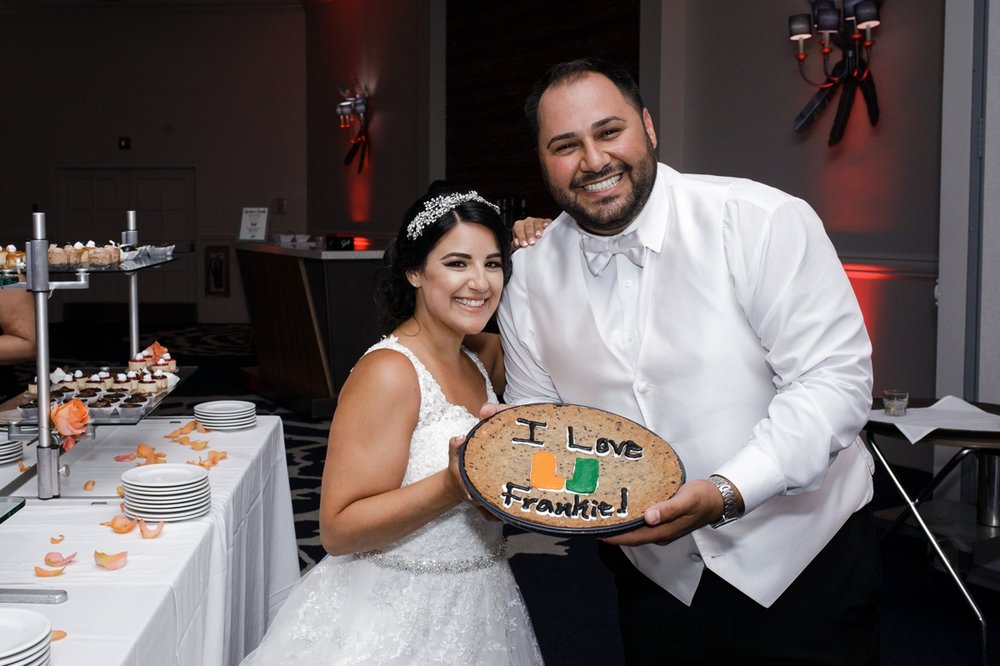 Bahia-Mar-Wedding-Photos-University-Miami-Cookie-Cake