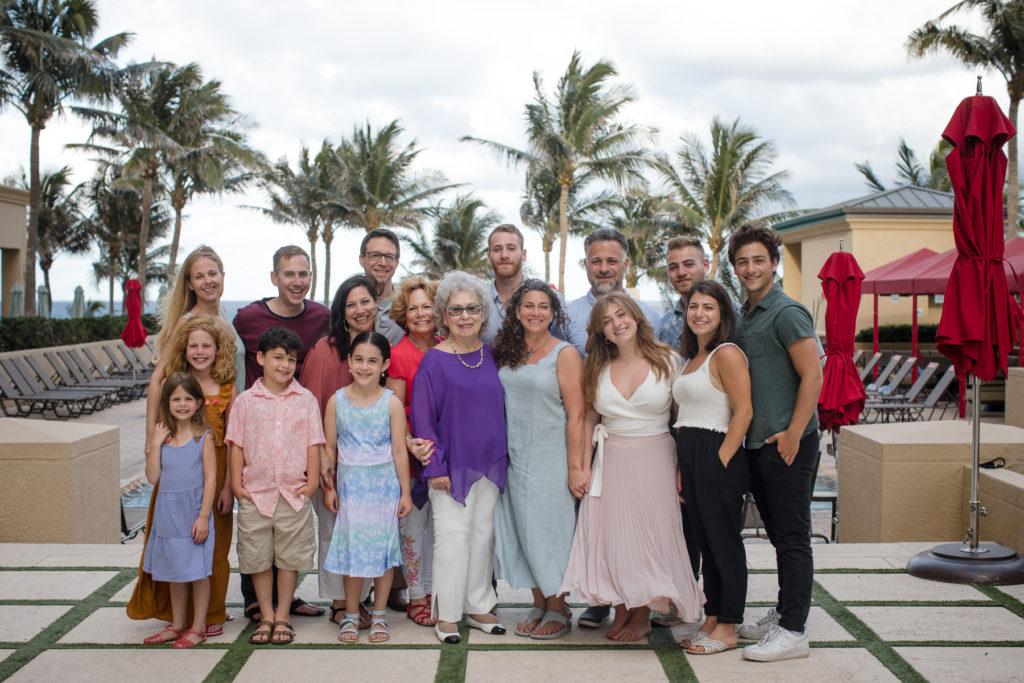 Extended family group shot at the Singer Island Beach Resort in Palm Beach County Florida