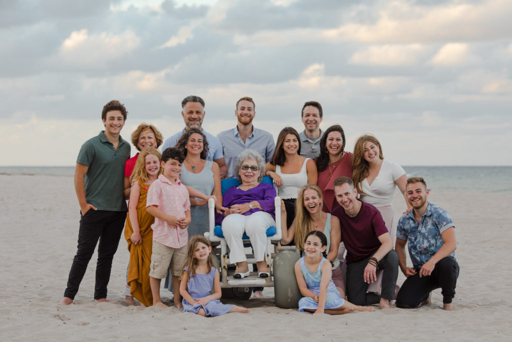 Palm Beach County family photography - group shot on the beach