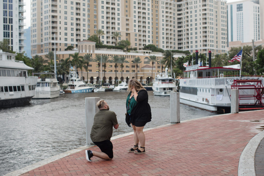 A Fort Lauderdale proposal story near the Riverside Hotel 
